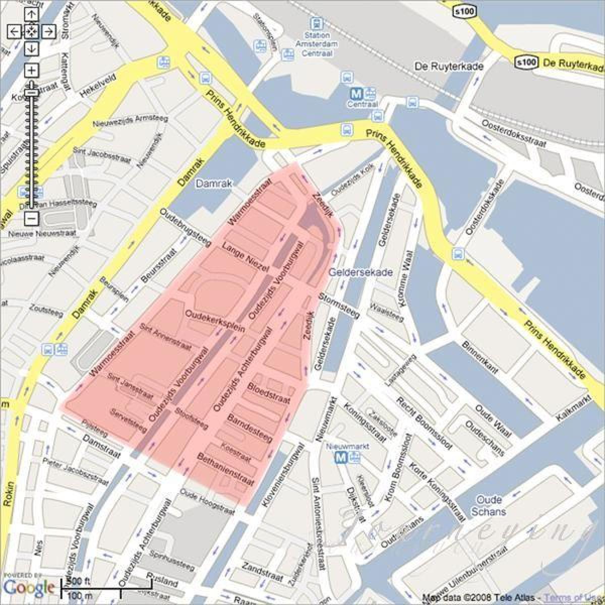 Քարտեզ Վիեննայի կարմիր լապտերների