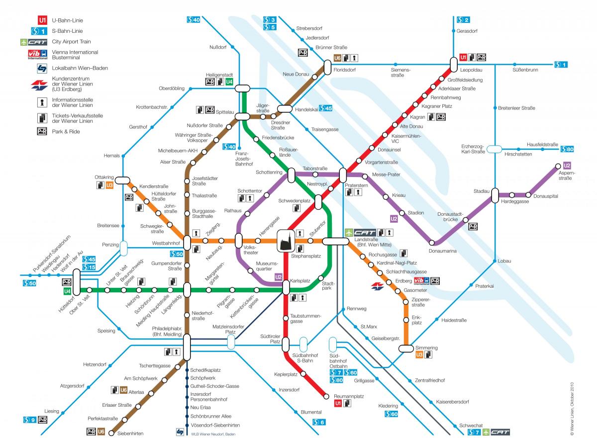 Ավստրիա մետրոյի քարտեզ