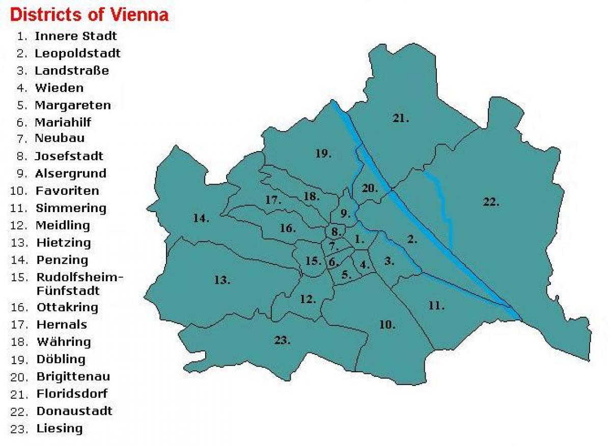Виен ընտրատարածքների քարտեզի վրա