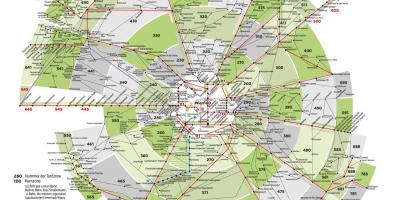 Քարտեզ Վիեննայի գոտու մետրոյի 100